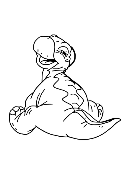Picture Digital File Digital Art The Land Before Time Littlefoot Baby Cut File Clipart PNG SVG  PDF