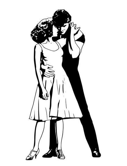 Picture Digital File Digital Art Dirty Dancing Cut Files Clipart SVG PNG PDF