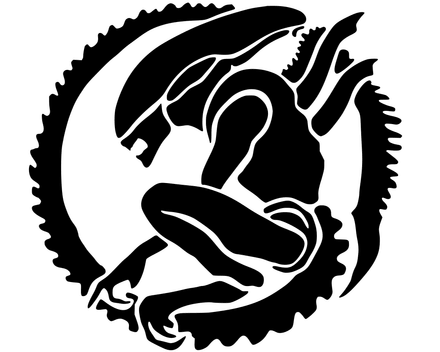 Picture Digital File Digital Art Alien Xenomorphe Cut Files Clipart SVG PNG PDF