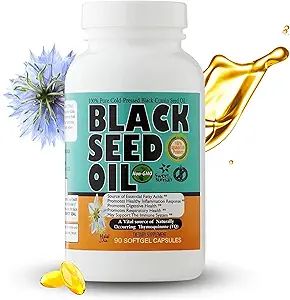 Black Seed Oil - Antioxidant non gmo Cold Pressed gel Capsules
