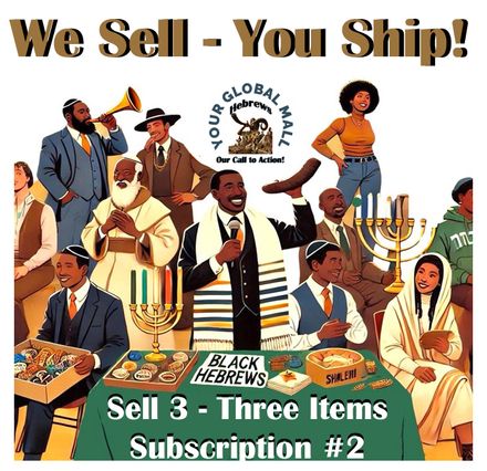 Sell ( Three 3 ) Items in our Hebrew Store Online HSO - for .50 cent per DAY!