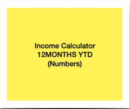 12 Months Income Prediction Calculator (Numbers MacOS)