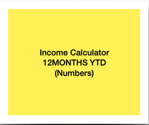 12 Months Income Prediction Calculator (Numbers MacOS)