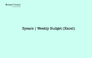 3yrs Weekly Budget (Excel)