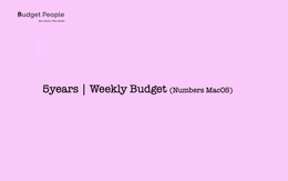 5yrs Weekly Budget (Numbers MacOS)