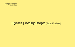 10yrs Weekly Budget (Excel)