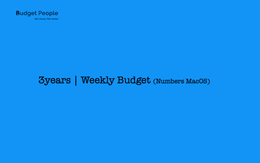 3yrs Weekly Budget (Numbers MacOS)