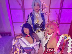3x1 Yae Miko, Raiden and Ayato 