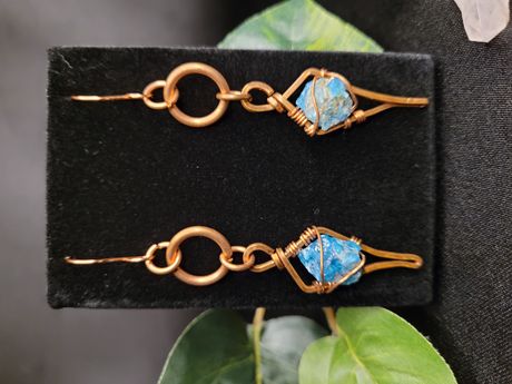 Blue Apatite Earrings