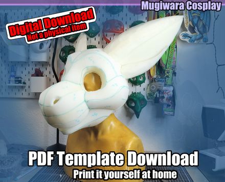DIGITAL Digitigrade Leg Padding Template for Fursuits &amp; Cosplay - PDF Download