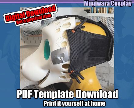 DIGITAL Head Strap Pattern for Fursuits - PDF Download
