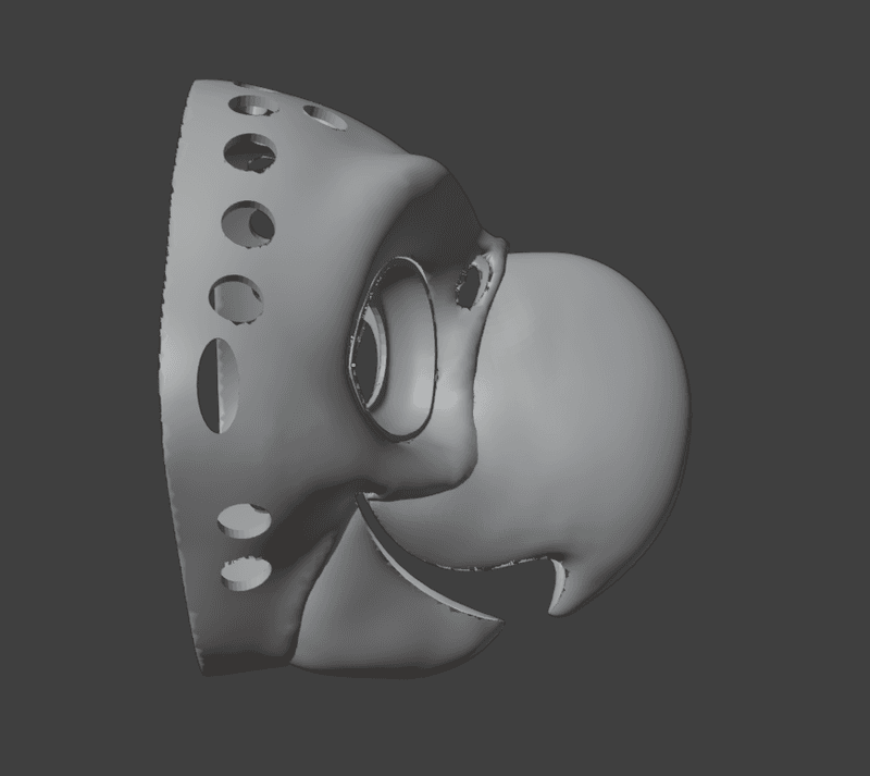 Parrot Macaw 3D-model STL Fursuit Head Base for 3D-printing