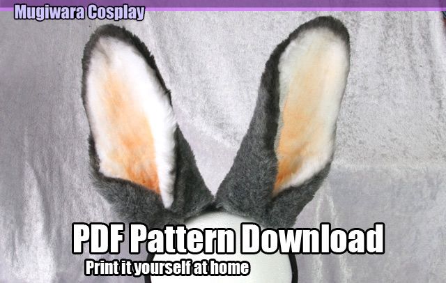 DIGITAL Bunny Headband Ears Pattern - PDF Download