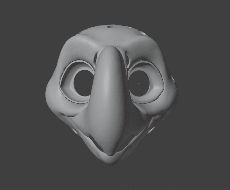 Parrot Macaw 3D-model STL Fursuit Head Base for 3D-printing