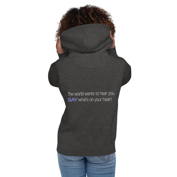 The World Wants to Hear You Adult Hoodie