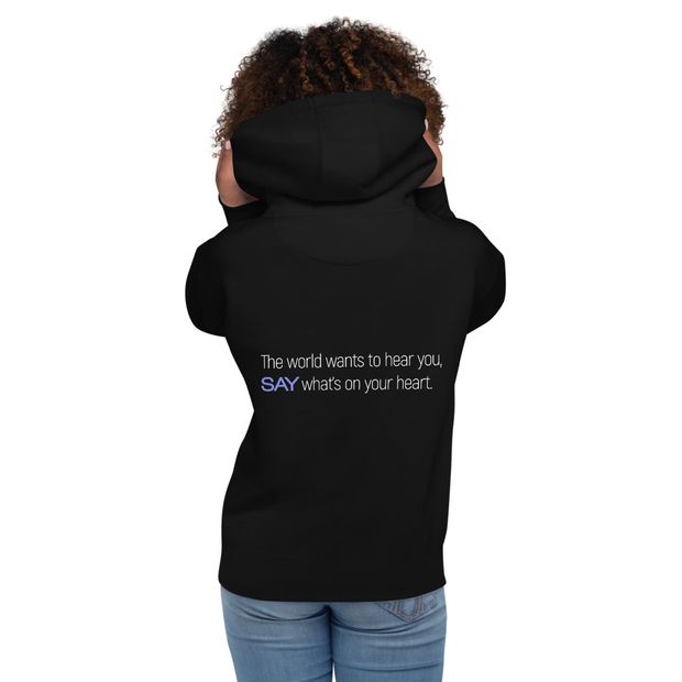 The World Wants to Hear You Adult Hoodie