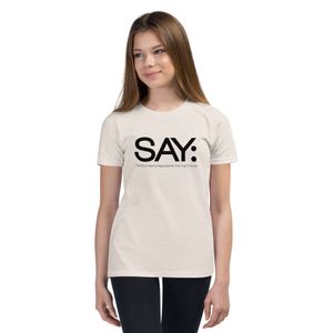 The World Wants to Hear You Youth Tee (Black Logo)
