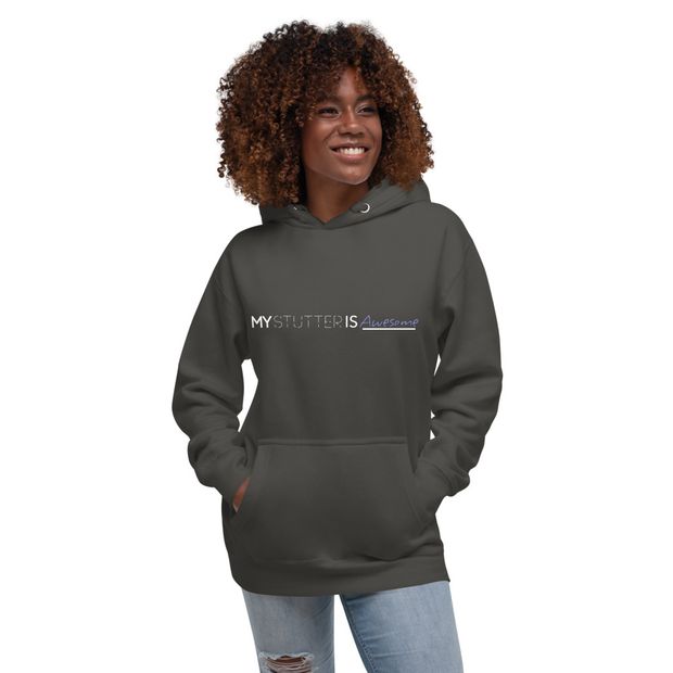 My Stutter is Awesome Adult Hoodie