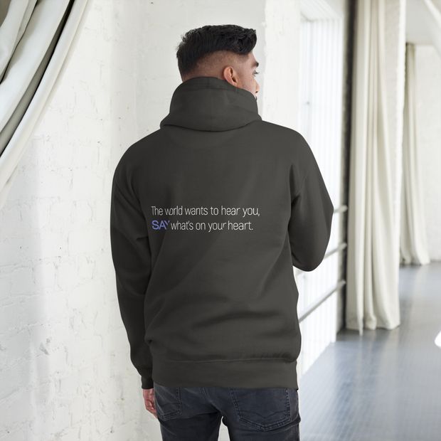 The World Wants to Hear You Adult Hoodie