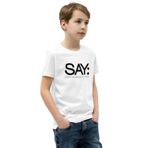 Every Voice Has A Story Youth Tee (Black Logo)