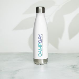 Camp SAY Water Bottle - White