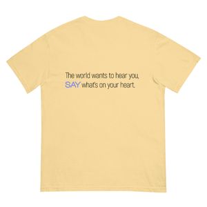 The World Wants to Hear You Adult Tee (Black Logo)