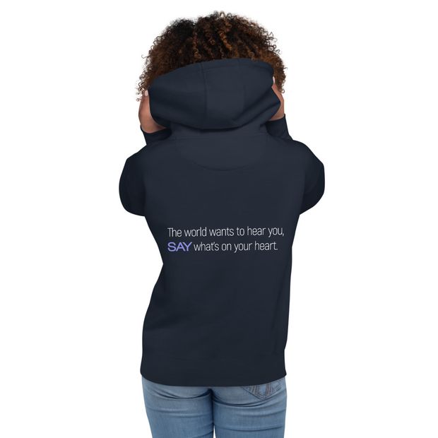 The World Wants to Hear You Adult Hoodie
