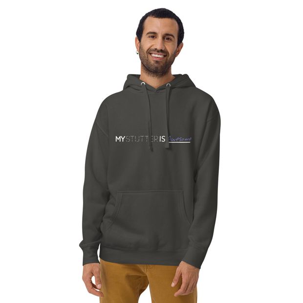 My Stutter is Awesome Adult Hoodie