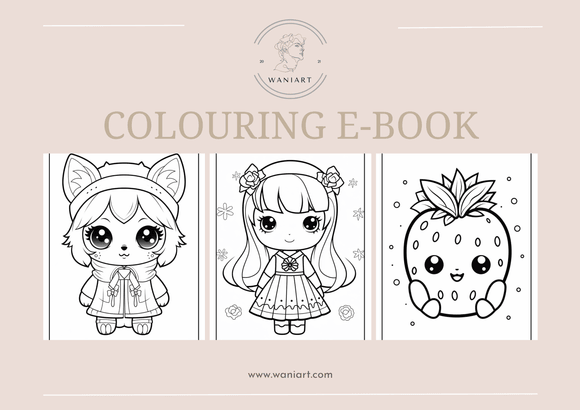 Cute Kawaii Colouring E-Book 2