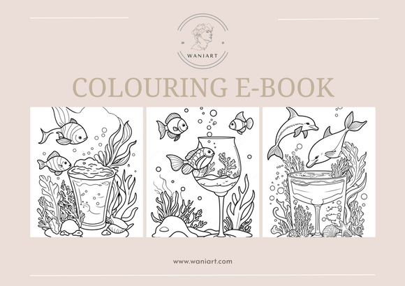 Ocean Animals Colouring E-Book