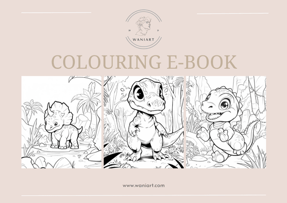 Dinosaur Colouring E-Book 2