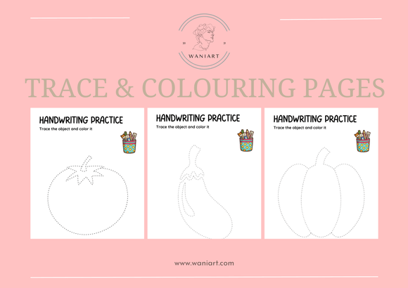 Trace and Colouring Pages 1