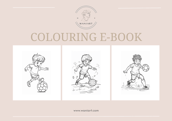 Football Colouring E-Book
