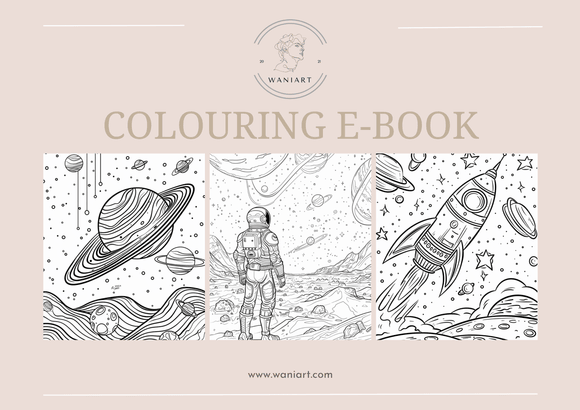 Space Colouring E-Book