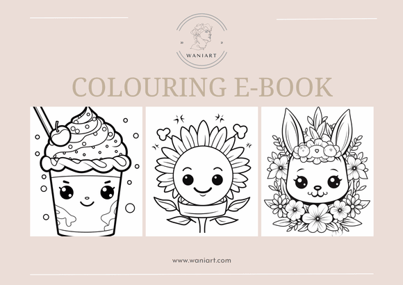 Kawaii Colouring E-Book