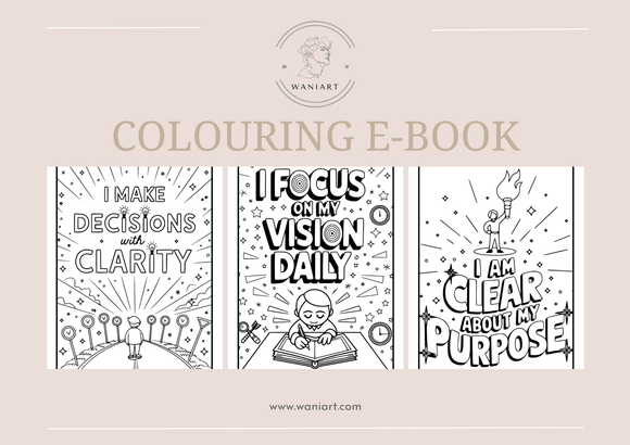Positive Affirmations Colouring E-Book