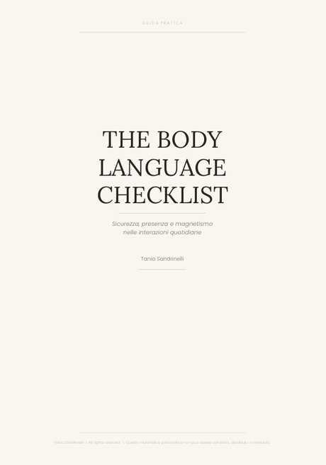 The Body Language Checklist