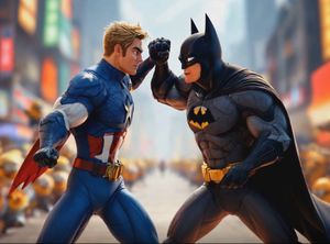 Captain America vs Batman animated video