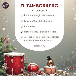 "El tamborilero". Arreglo instrumental + ficha de análisis