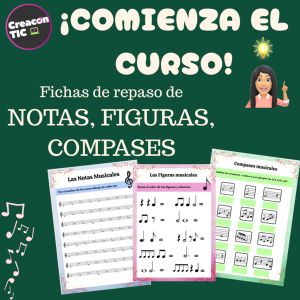 Fichas repaso Notas,  Figuras y Compases (inicio curso sept 25)