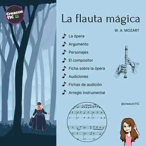 "La Flauta Mágica" Dossier con información, audiciones, fichas y arreglo instrumental