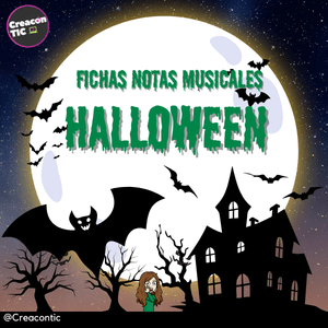 Fichas Notas Musicales Halloween