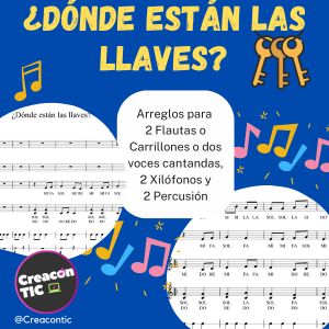 Arreglo instrumental-vocal ¿Dónde están las llaves?