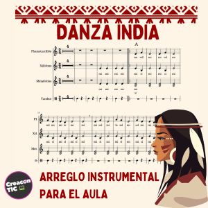 "Danza India" Arreglo instrumental para el aula (contiene acompañamiento en MP3)