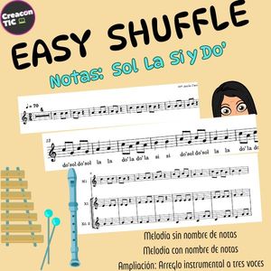 "Easy Shuffle" Melodía sencilla con 4 notas (contiene base instrumental y arreglo)