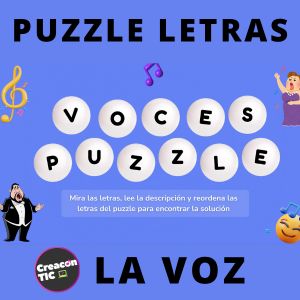 "Voces puzzle" Juego sobre el tema de la voz