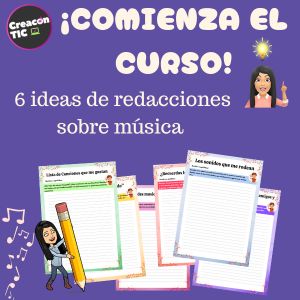 6 propuestas de redacciones musicales (inicio curso sept 25)