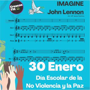 "Imagine". Actividad y partituras para el Día Escolar de La Paz