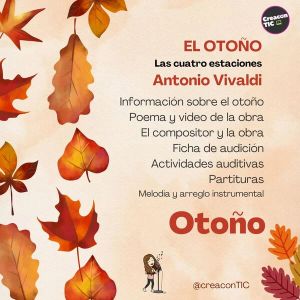 "El otoño" de Vivaldi. Partituras y actividades sobre el otoño.