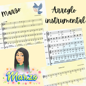 "Marzo" Arreglo instrumental para el aula (Partituras y base instrumental)